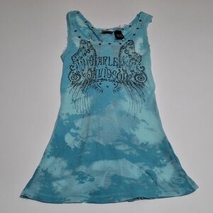 Harley Davidson Women’s Tank Top Wings Motorcycle Size M